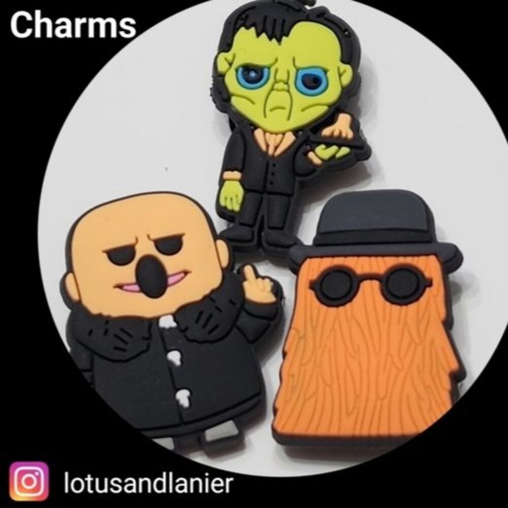 Shoe Charms "The Adam's Family"Set of 3